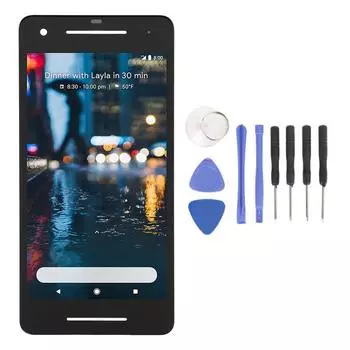 Замена экрана для Pixel 2 G011A 5 дюймов Поддержка распознавания отпечатков пальцев AMOLED-дисплей Экран для