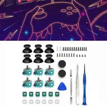 Замена аналоговых 3D-джойстиков для контроллеров P5, деталь джойстика с ремонтным комплектом отверток для контроллеров P5