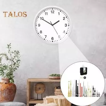 Замена часового механизма, простая установка, универсальный кварцевый механизм на батарейках, бесшумный, самостоятельный ремонт настенных часов, замена деталей 1 Set