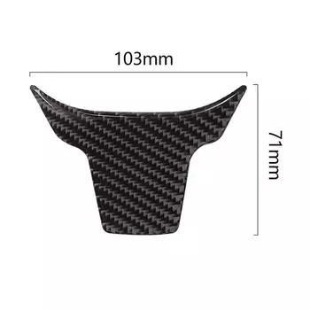 Замена для Honda Civic 10-го поколения 2016-2019 рулевого колеса нижняя декоративная накладка наклейка из углеродного волокна