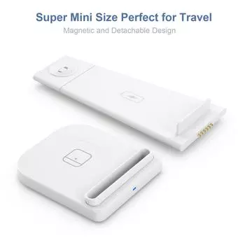 Замена для iPhone12 11 X XR XS Samsung Galaxy S9 S8 iWatch 5 4 3 2 1 Airpods Беспроводное зарядное устройство белый