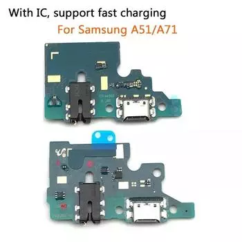 Замена для Samsung Galaxy A51 A515 A515F A71 A715, док-станция для зарядного устройства, соединительная плата, гибкий кабель, быстрая зарядка A51 A515
