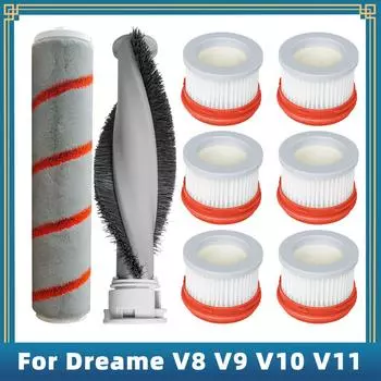 Замена для Xiaomi Dreame V8 V9 V9B V9D V9P XR V10 V11 V16 запасные части аксессуары роликовая щетка фильтр Hepa