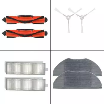 Замена для Xiaomi Mijia G1 MJSTG1, пылесос, основная и боковая щетка, фильтр, комплект тряпок для мытья посуды, детали