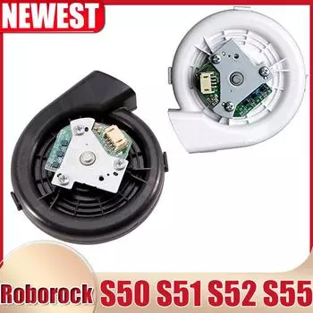 Замена двигателя вентилятора Модуль двигателя вентилятора для пылесоса Xiaomi Roborock S50 S51 S52 S55 поколения Запасные части чёрный
