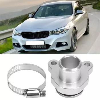 Замена фитинга для водяного шланга OEM 11537541992 11537544638 для BMW N54 335i 335xi алюминиевый алюминиевый соединитель для водяного шланга серебряный
