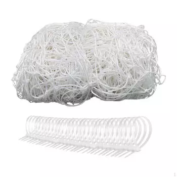 Замена футбольной сетки и ремни из белого нейлона для футбольной сетки 12 футов x 6 футов