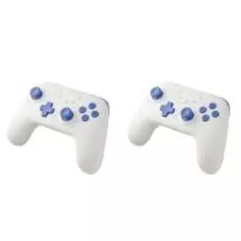 - Замена геймпада Беспроводной геймпад Bluetooth-совместимый DIY Gaming (белый)