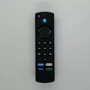 Замена голосового пульта дистанционного управления 3-го поколения, совместимая с Amazon Fire Stick (2-го поколения, 3-го поколения, Lite, 4K, 4K MAX) Огненный куб чёрный