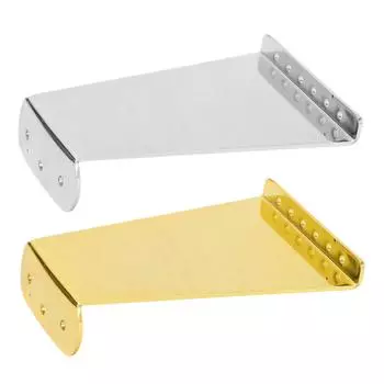 Замена хвостовика для 6-струнной гитары, металлический мостик, натяжная струнная доска, джаз, электрическая гитара GA432 Silver