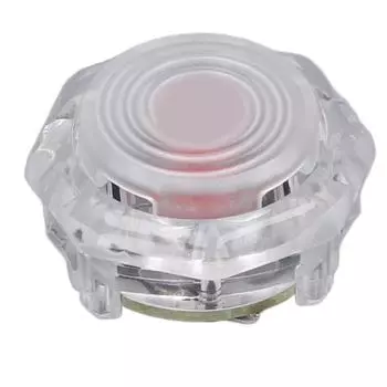 Замена кнопки аркады Красный переключатель Механическая кнопка для Street Fighter 6 для Hitbox Video 29.8mm / 1.2in прозрачный белый