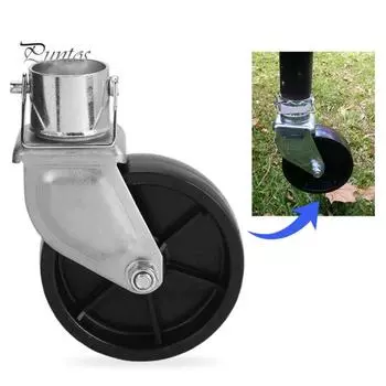 Замена колеса домкрата прицепа со штифтом. Прочная несущая способность. Надежная прочность. Легкость перемещения. Устойчивость к коррозии. Колесо домкрата для прицепа общего назначения. чёрный