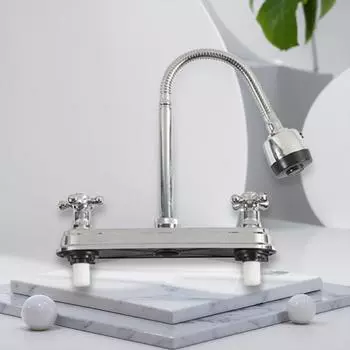 Замена крана для кухонной раковины в автофургоне с гибким дуговым распылителем, вращающимся на 360 градусов, для автодома, кемпингового прицепа CHINA