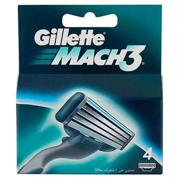 Замена лезвия бритвы Gillette (4 единицы)