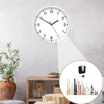 Замена механизма часов, простая установка, универсальный кварцевый механизм на батарейках, бесшумный, DIY настенный