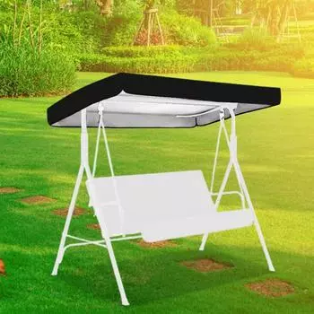 Замена навеса для качелей Yousheng, водонепроницаемая ткань Оксфорд, навес для качелей, навес для наружного патио, верхняя крышка, козырек от солнца, чехол для садовых качелей S бежевый