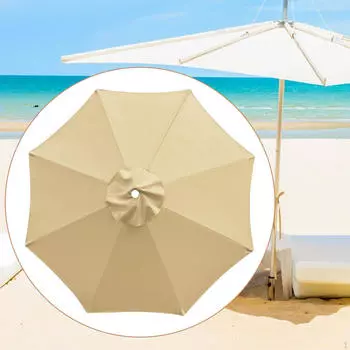 Замена навеса для наружного зонта премиум-класса в ветреную погоду хаки