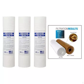 Замена осадка 1 и 5 всего дома 1 Micron