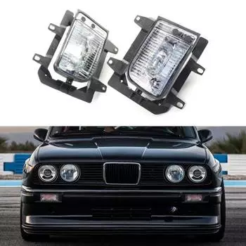 Замена рамки противотуманной фары слева и справа, корпус передней противотуманной фары автомобиля 63171385945/63171385946 для BMW E30 Right чёрный