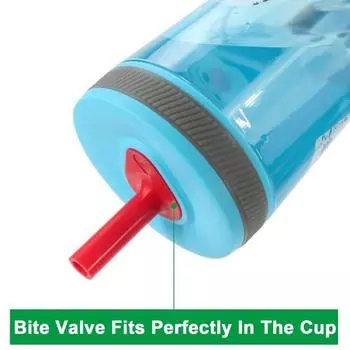 Замена соломы для бутылки с водой для чашки Zak, не содержит бисфенола-А, легко чистится, прикусывающий клапан, аксессуары для соломинок для питья оранжевый