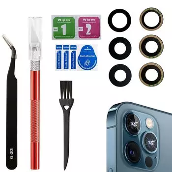 Замена стекла задней камеры Клей, который можно установить на 12Pro руководство по установке и обслуживанию Max, комплект, (12Про Макс)