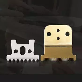 Замена Т-образного лезвия для модели andis d8 gto с белым керамическим покрытием и корпусом из золотой нержавеющей стали