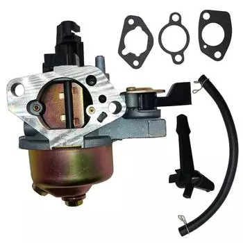 Замена топлива в карбюраторе Honda GX 390, GX340 13 л.с. с бензокраном серебряный
