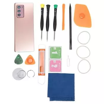 Замена задней крышки телефона для Galaxy Z Fold2 5G F916 с предустановленным стеклом объектива камеры