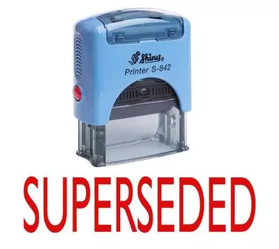 ЗАМЕНЕНО Самокопирующийся резиновый штамп Офисный стационарный блестящий штамп на заказ Impression Area 14 mm x 38 mm красный