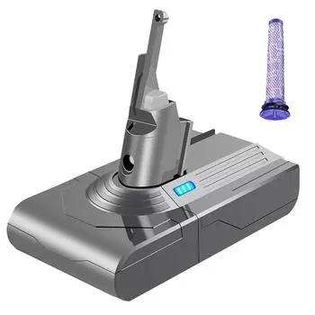 Заменить адаптер батареи V8 + предварительный фильтр 21,6 В для аккумуляторов Dyson V8 V8 Absolute V8 Animal Vacuum Cleaner перезаряжаемый CHINA