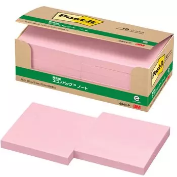Заметка Заметка Розовая 75 x 75 мм 100 листов x 10 блокнотов Post-it 6541-P розовый
