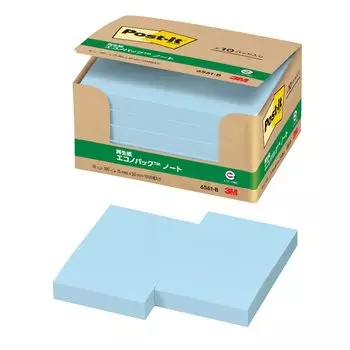 Заметка Заметка Синяя 75 x 50 мм 100 листов x 10 блокнотов Post-it 6561-B синий