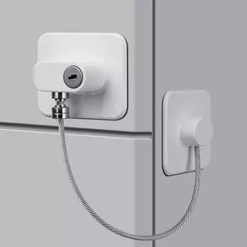 Замки для безопасности детей, детский замок для холодильника, прочный клейкий защитный замок с ключами для холодильника, белый