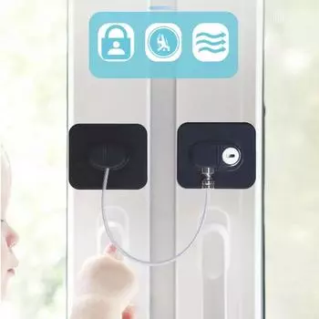 Замки для безопасности детей Защита от падения с высоты Оконные замки Многофункциональные замки для дверей шкафов Оконные замки Защелка для холодильника