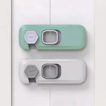 Замки для детских шкафов, защита от детей, многофункциональный детский замок, замки для дверей ящиков холодильника 1pc зелёный