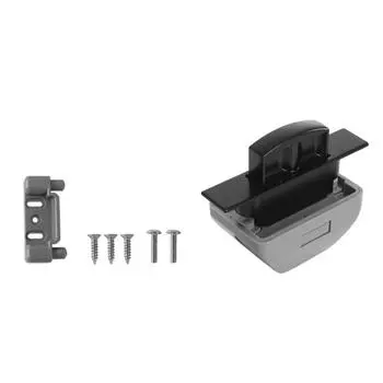 Замки для шкафов без ключа, металлические кнопки, ручка шкафа для кемперов, защелки для отсеков для автофургонов, защелки для караванов, яхт чёрный