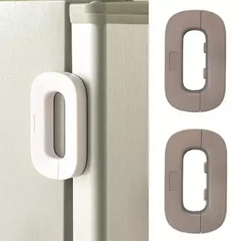 Замок безопасности бытовой холодильник замок защитный зажим ручной холодильник дверь специальная кнопка белый