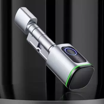 Замок безопасности Tuya Fingerprint Security Lock Keyless Entry Lock USB Emergency Charge-совместимый с Bluetooth для семейной безопасности в отеле black