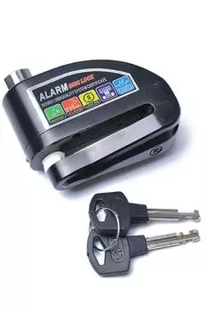 Замок диска мотоцикла, 110 дБ, сигнализация, напоминание о блокировке диска, проводное