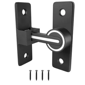 Замок для амбарной двери Сверхпрочный засов для раздвижной амбарной двери Защелка для ворот 90 градусов