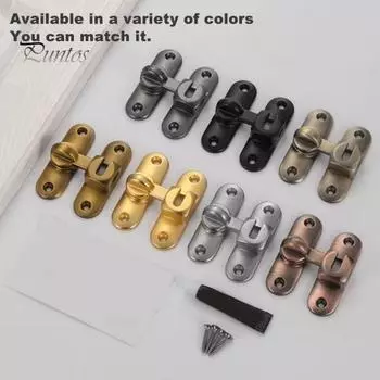 Замок для амбарной двери, защелка для раздвижной двери на 90/180 градусов, простая установка без перфорации, прочная защелка для калитки, безопасный замок для раздвижной двери