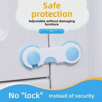 Замок для безопасности детей на дверце и ящике - конструкция с двойным замком, исключающая защемление OPP bag