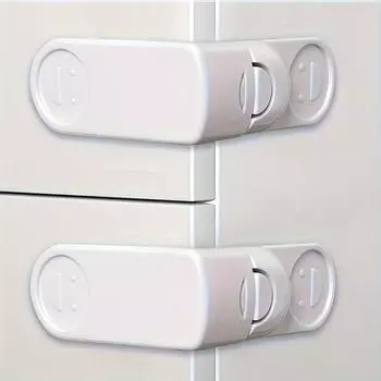 Замок для безопасности детей, угловая пряжка, замок шкафа, защита от защемления рук, детский замок, замок двери шкафа без перфорации, замок от детей чёрный