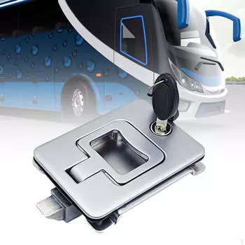 Замок для двери кабины автофургона, шкаф, простая установка, прочная защелка для ящика для инструментов из цинкового сплава серебряный