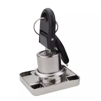 Замок для двери шкафа, противоугонный, цинковый сплав, полированный, нержавеющий, с ключом для домашней мебели белый