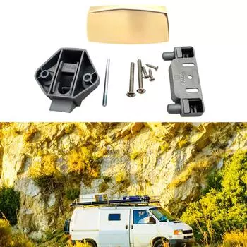 Замок для двери шкафа Замок для двери шкафа Удобный замок для хранения вещей в автофургоне для дверных панелей 14-17 мм, кают, дверей шкафа, автодома, яхты золотой