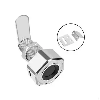 Замок для мебели, биометрический, 20 отпечатков пальцев, «сделай сам», 30 мм, зарядка через USB, умный цинковый сплав чёрный