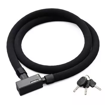 Замок для мотоцикла Daytona, усиленный стальной звеньевой замок 1800 мм, тип ключа, черный 97663 20 мм