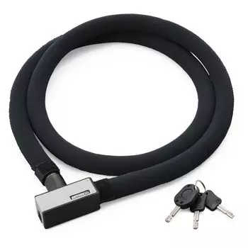 Замок для мотоцикла Daytona, усиленный стальной звеньевой замок 1800 мм, тип ключа, серебристый 97662 20 мм серебряный