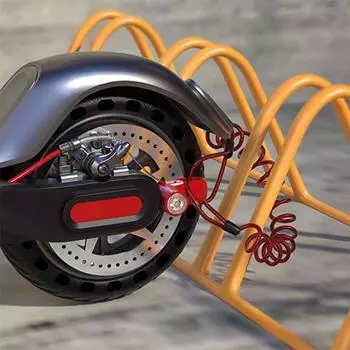 Замок для мотоцикла, широкое применение, противоугонный, компактный, дисковый тормоз для электрического скутера, замок для электромобиля красный